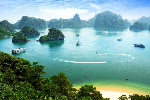 Halong-Bay,-Vietnam.-Unesco-World-Heritage-Site